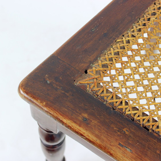 Image 1 of Chaise en bois et en rotin, Tchécoslovaquie, années 1910