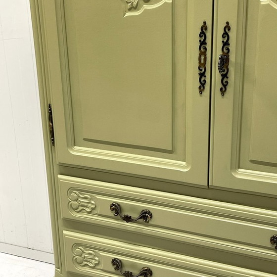 Mobile TV Queen Anne Restyle Verde Oliva Credenza Cassettiera – Credenze alte, Wood (photo 7 of 12)