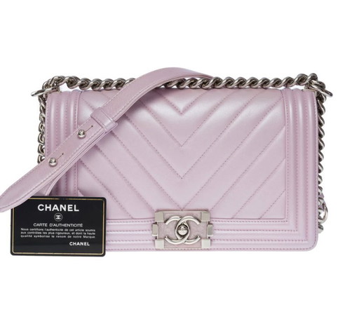 Borsa CHANEL Ragazzo in pelle viola - 101036