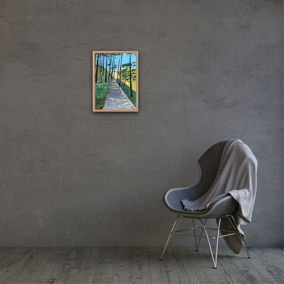 Image 1 of Gouache sur papier naturel 250g.  40x30cm. 