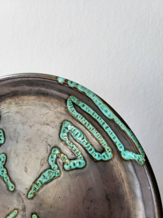 Image 1 of Insegna vintage turchese metallizzato