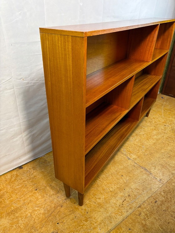 Image 1 of Mid Century Retro Teak Bookcase Circa 1960 Danish Design Scandinavian Influence British Quality   A stylish and practical 