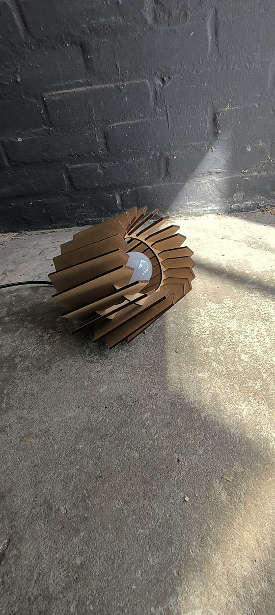 Image 1 of Van Tjalle and Jasper Mini-spot table lamp laser-cut MDF lamp modern minimalist design