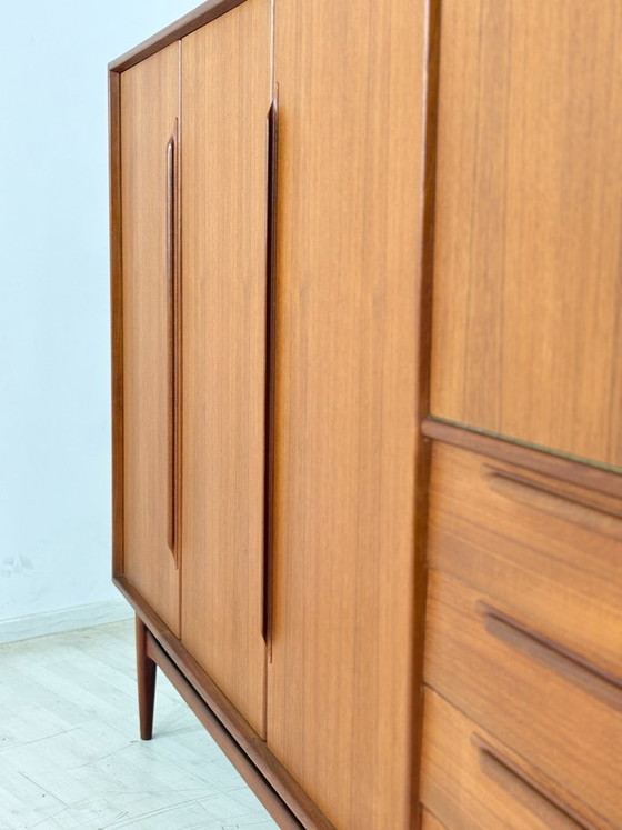 Aparador alto de teca de mediados de siglo, de la década de 1960 – Mueble para salón – Aparador (photo 18 of 20)