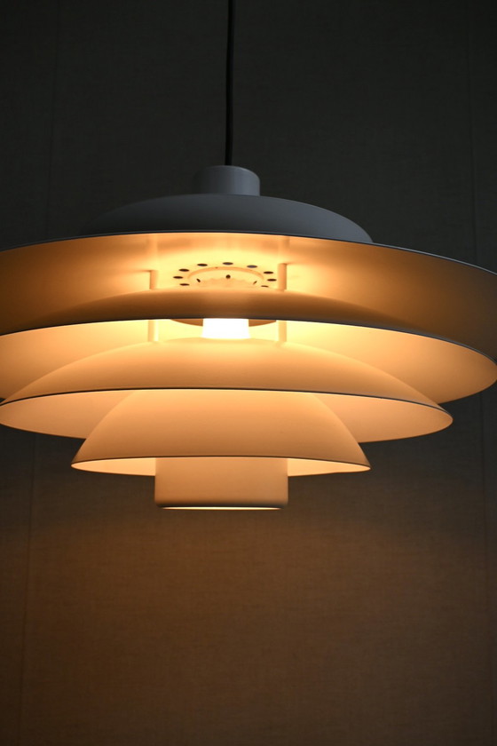 Image 1 of Lampada a sospensione danese di design, anni '70, forma 45 cm di diametro.