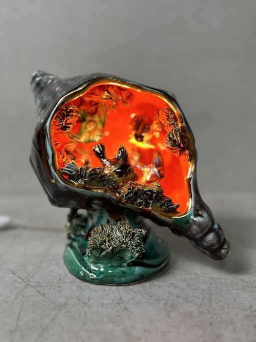 Lampe 'Tableau' Vintage - Céramique - Vallauris