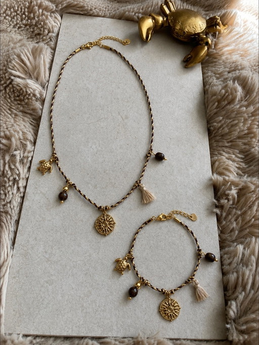 Unique Handmade Jewelry Necklace Trending Brown Sale – cadeaus, rvs (photo 2 of 7)