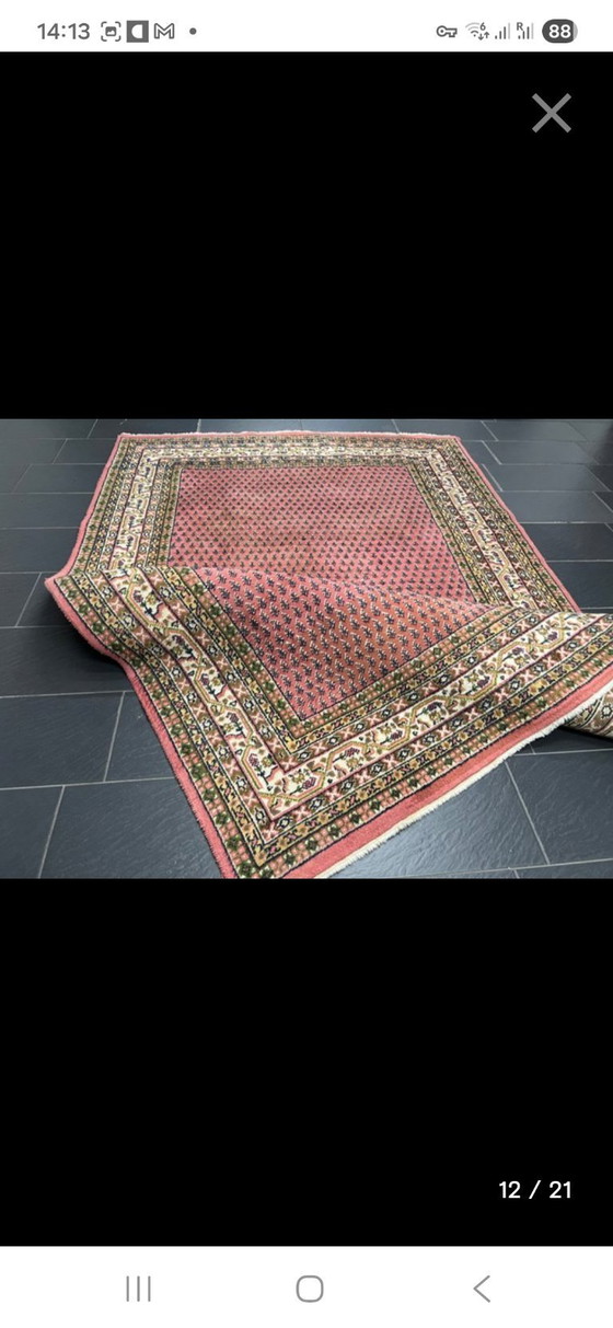 Image 1 of Hand-knotted Sarough Mir rug Old Rose 200x290 cm