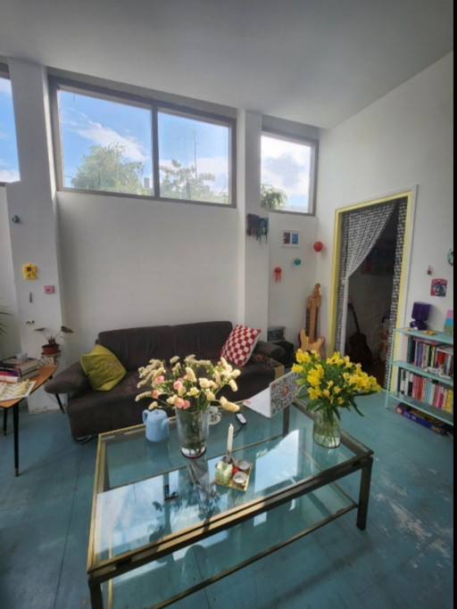 Glass vintage coffee table