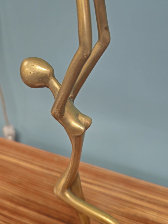 Image 1 of Madre e bambino in ottone vintage, bambina, festa della mamma