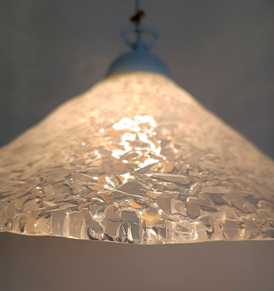 Image 1 of Lustre MURANO à hauteur réglable / Effet glace lumineux Sylcom Nouveau