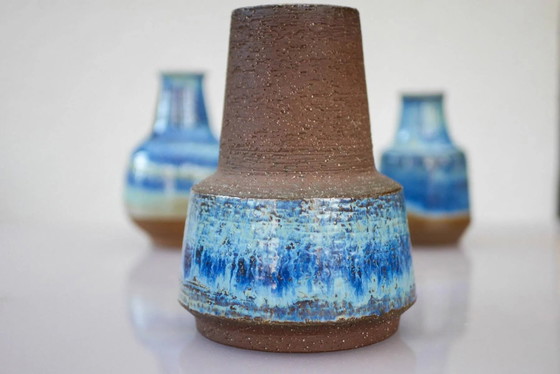 Image 1 of Mid-century modern art pottery vases by Michael Andersen, 1960s, set of 4