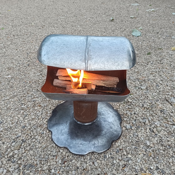 Image 1 of Chimenea de acero reciclado - Estilo industrial único