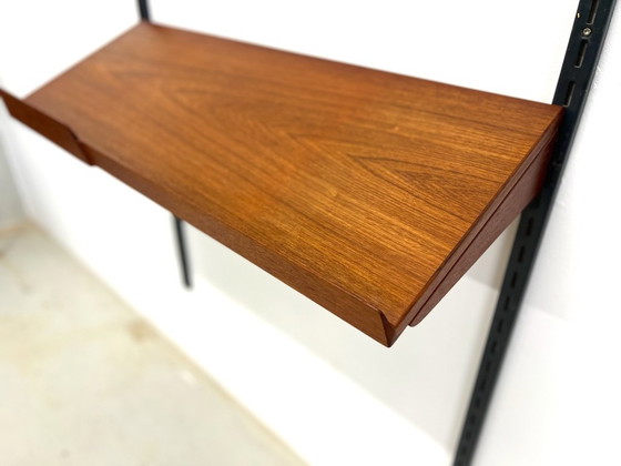 Image 1 of Étagère à magazines vintage en teck par Kai Kristiansen pour le système mural modulaire FM.