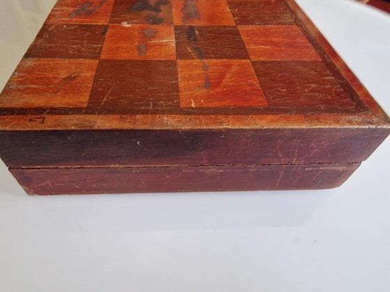 Schaakpartij Sovjet-Unie 1941 – Artel Kultsport Moskau, Decoratieve objecten, Metal, Wood (photo 15 of 15)