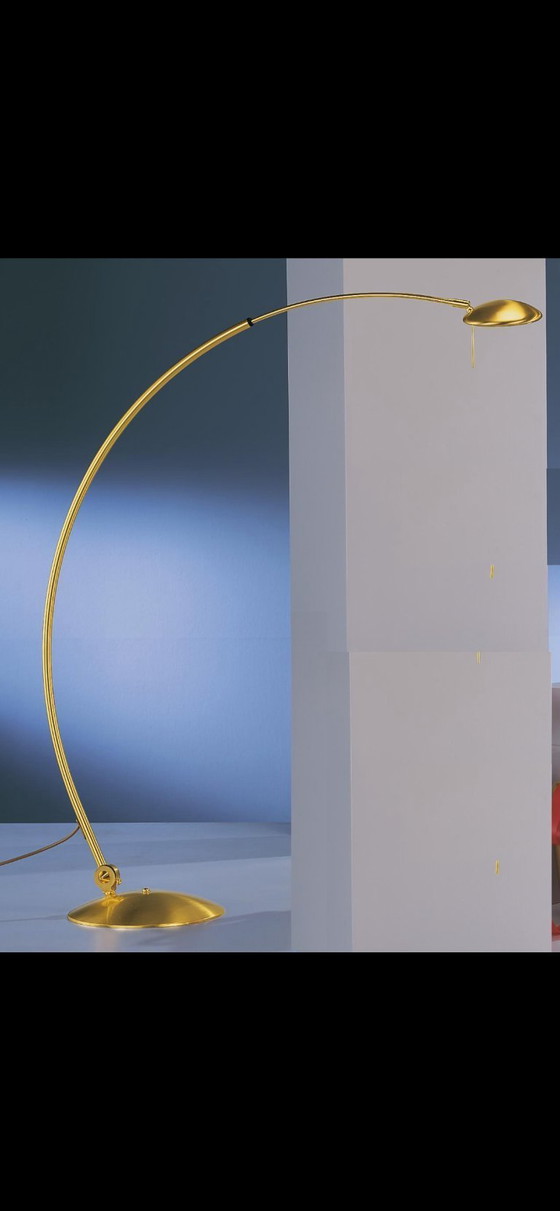 Image 1 of Lampada ad arco Bankamp regolabile in ottone - lampada dorata