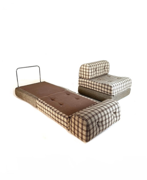 Set aus 2 Vintage-Loungesesseln/Tagesbetten 60er