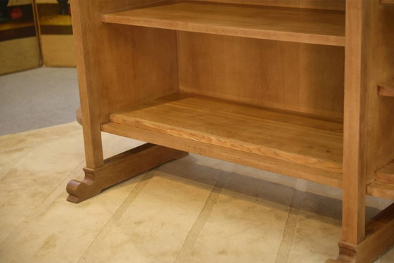 Art Deco modernistische eiken plank uit de jaren 1940. – Wandrek (photo 7 of 13)