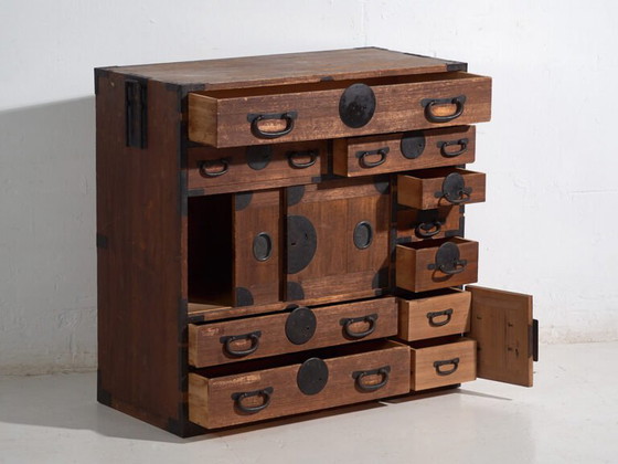 Tansu giapponese antico - Periodo Meiji / Taishō (ca. ) #52 – Cassettiere, Iron (photo 22 of 40)