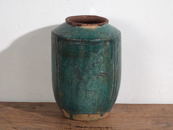 Antieke turquoise groene vaas (ca. 1820) #34 – Vazen, Ceramic (photo 28 of 40)
