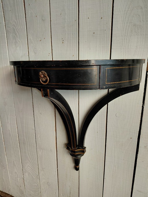 Console Mural – Wood, Brass