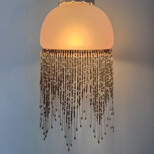 Antieke kleine art deco Charleston wandlamp
