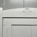 Brocante vintage 1-door storage cabinet wardrobe white