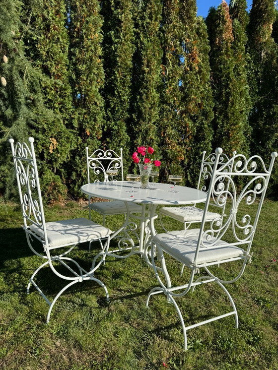Image 1 of Chanel Dining Set - 4 Chairs & 1 Table