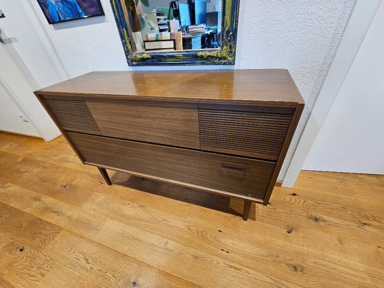 Image 1 of Mid-Century Sideboard & Music Cabinet | Vintage 1960s Chest of Drawers, Retro Lowboard