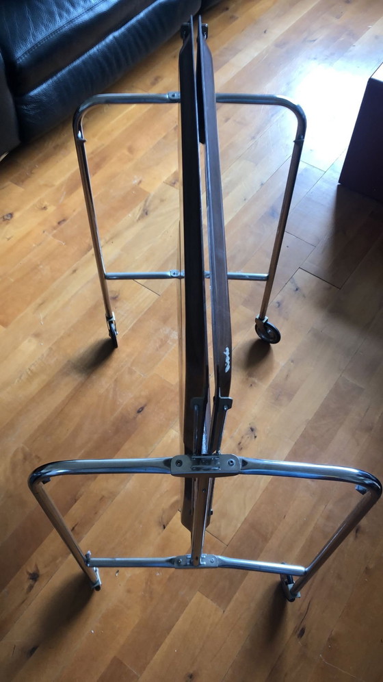 Image 1 of Chariot de service vintage sur roues 