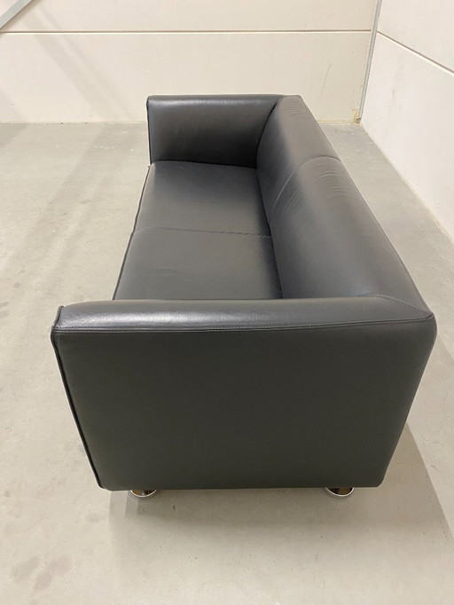 Gelderland 4800 2.5 seater sofa black leather