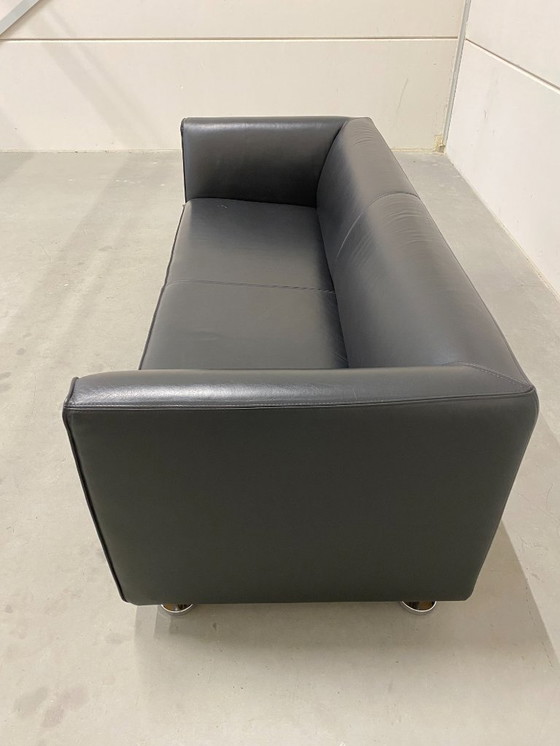 Image 1 of Gelderland 4800 2,5-Sitzer-Sofa, schwarzes Leder