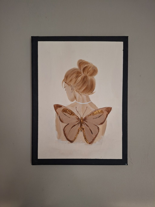 Acrylic painting Butterfly Soul