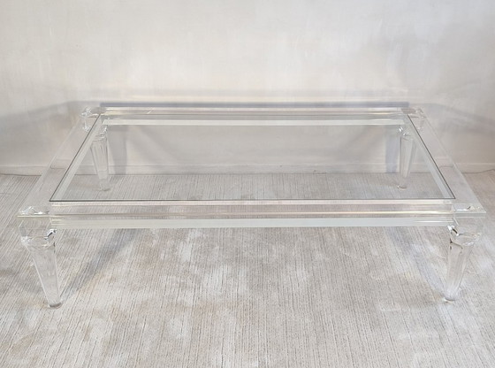 Image 1 of ✨💎 Exceptionnelle grande table basse FABIANART – Altuglas massif – Made in Italy 💎✨