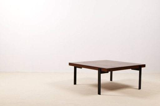 Table basse vintage en wengé, années 1960