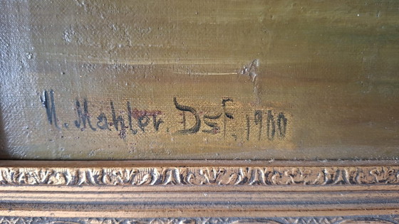 Image 1 of Museaal Maritiem Meesterwerk – Hermann Mahler (1900) – Olieverf op doek