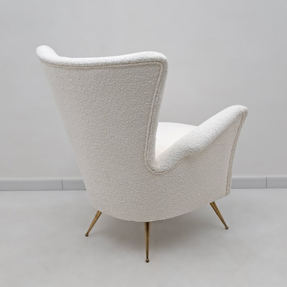 Image 1 of Gio Ponti Art Dèco Italian Lounge Armchair from Hotel Bristol Merano, 50s