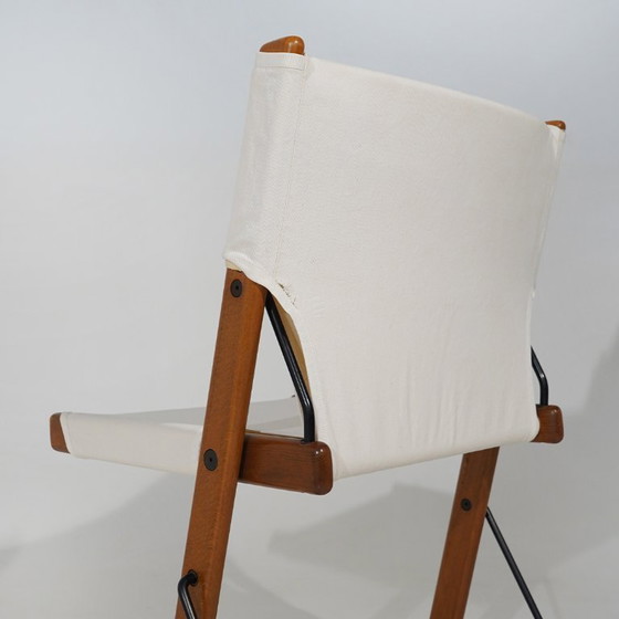 Eight “Nina and Santa Maria” Chairs by Piero De Martini for Cassina, 1970s – Dining chairs, Textile (photo 14 of 15)