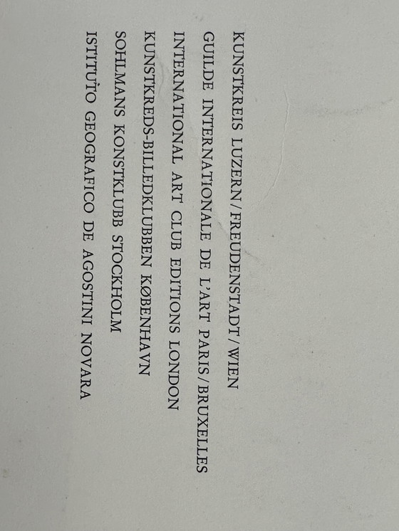 Image 1 of Vincent van Gogh La chiesa di Auvers copia originale 1960 Di Kunstkreis Lucerna Svizzera