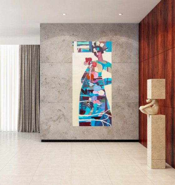 Acrylschilderij 70x150cm – Kunst, Canvas (photo 13 of 15)