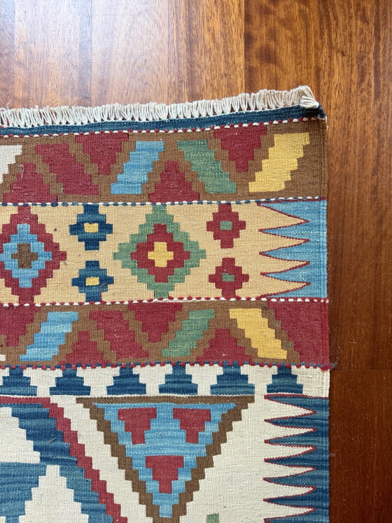 Authentic Handwoven Afghan Kelim (248 x 178 cm) – 'Old Style' – Rugs & carpets, Wool (photo 3 of 6)