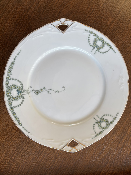 Antieke Fraureuth Porseleinen Gebakset / Dessertset (12-delig) – Ca. 1900 – Servies, Porcelain (photo 3 of 7)