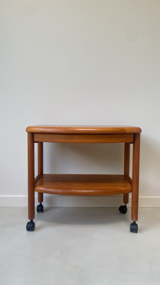 Mesa auxiliar/mesa vintage de madera de Salling Stolefabrik de Dinamarca