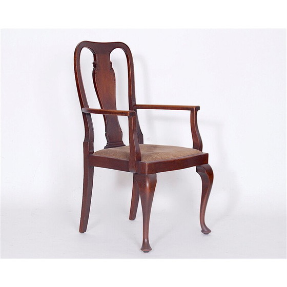 Image 1 of Vintage wooden armchair, Czechoslovakia 1920