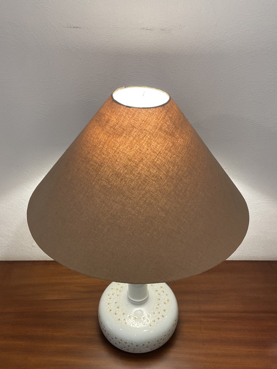 Image 1 of Tafellamp / Schemerlamp, Royal Copenhagen, Aardewerk In Faux Bamboe Stijl, 1960'S Denemarken