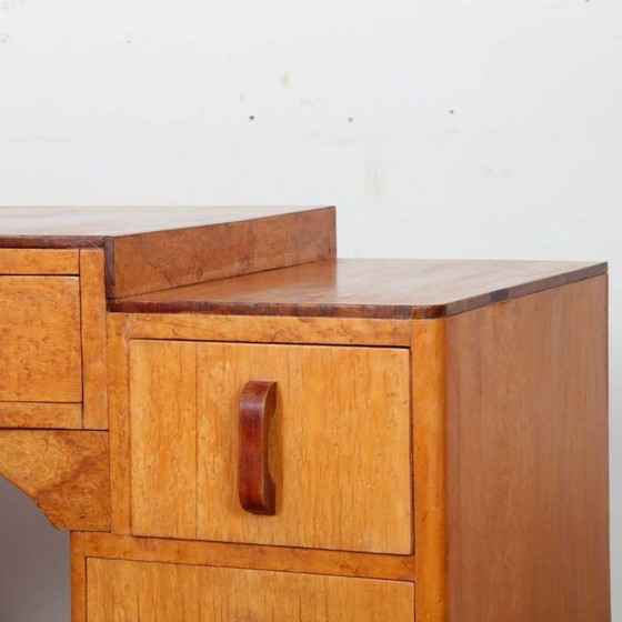 Image 1 of Burl wood desk/dressing table dating from the 1930s