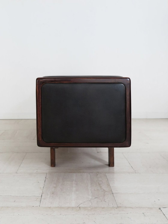 Credenza in legno e pelle, Finlandia, anni '50 – Credenze con vetrina, Scandinavian (photo 6 of 21)