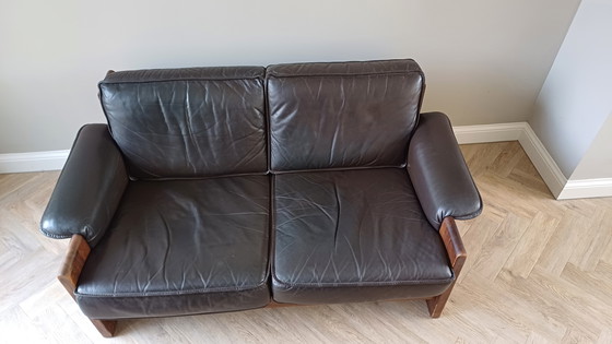 Image 1 of Canapé design en cuir vintage Leolux (Harry de Groot)
