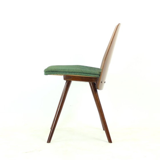 Pair Of Lollipop Chairs By František Jirák For Tatra Nábytok, Czechoslovakia, 1960s – Dining chairs, Textile (photo 5 of 16)