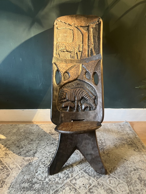 Afrikanischer Stuhl Vintage